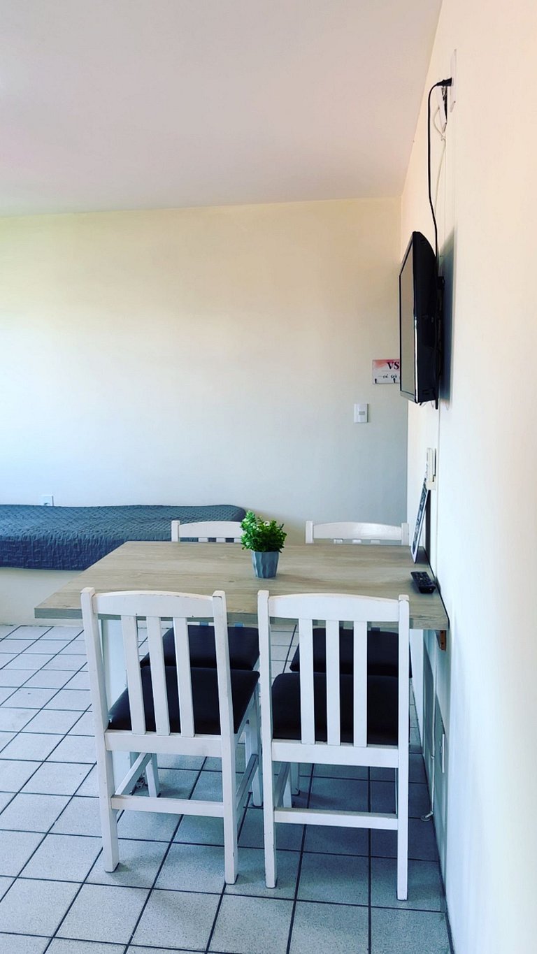 104 Condomínio próximo mar, balcón e Parrilla