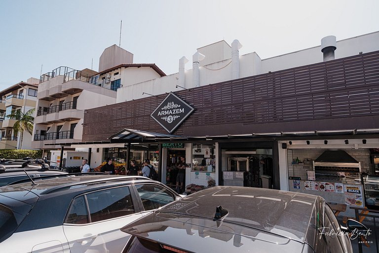 Ape 4 pessoas garagem / churrasqueira em jurerê