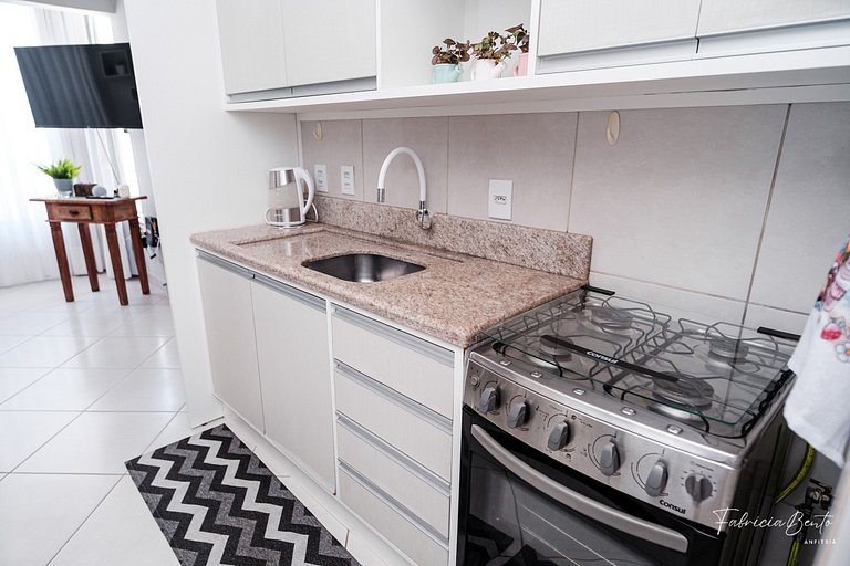 Apartamento em Jurerê • 2 dormitórios • Máquina de lavar • 3