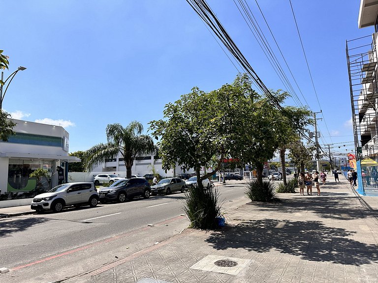 104 Condomínio próximo mar, balcón e Parrilla