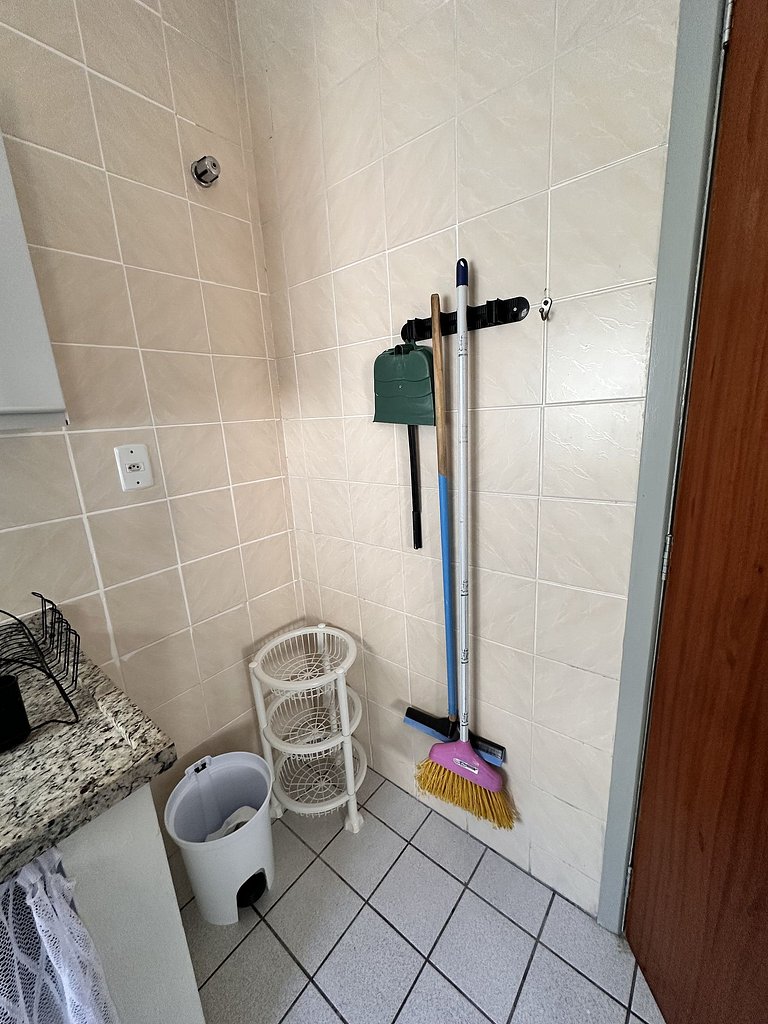 104 Condomínio próximo mar, balcón e Parrilla