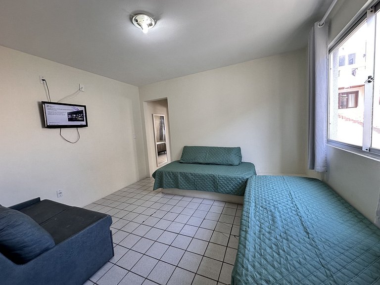 104 Condomínio próximo mar, balcón e Parrilla